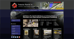 Desktop Screenshot of productionmaterials.com