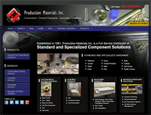 Tablet Screenshot of productionmaterials.com